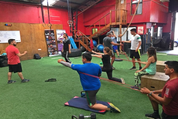 Profesores y alumnos se capacitaron en entrenamiento funcional orientado al HIIT con profesionales de Santo Tomás